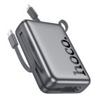 Зовнішній акумулятор HOCO Q39 Eminente 22.5W+PD20W power bank with cable(20000mAh) metal grey