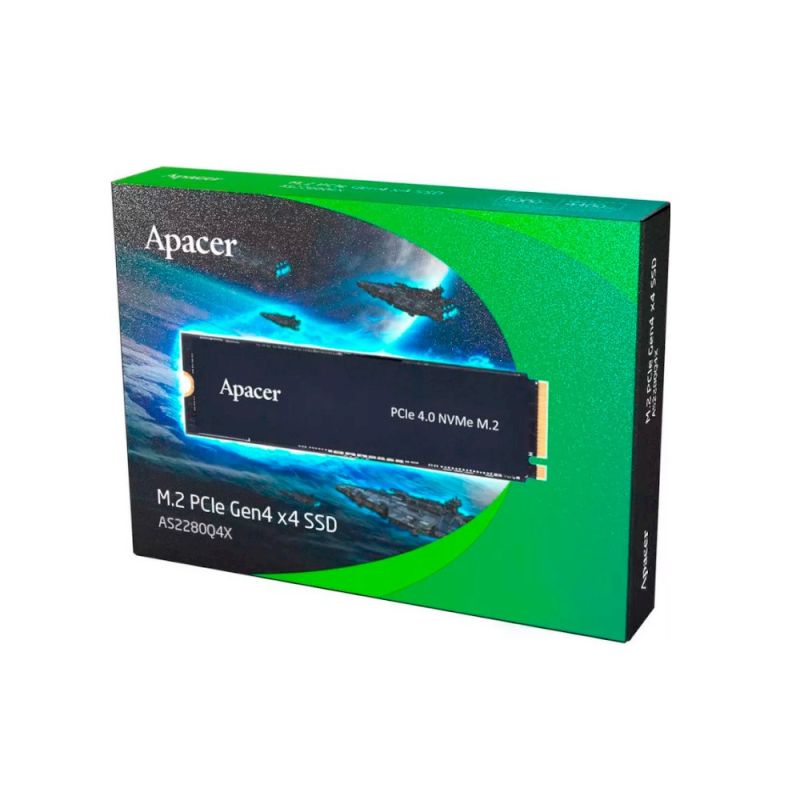 Накопичувач SSD M.2 Apacer AS2280Q4X 1TB 2280 PCIe 3.0x4 NVMe 3D NAND Read/Write: 5000/4400 MB/sec