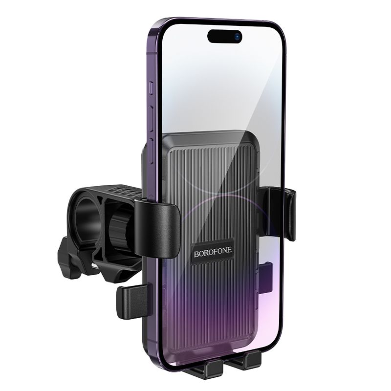 Велотримач для телефона BOROFONE BH137 Knight motorcycle bicycle universal holder Black