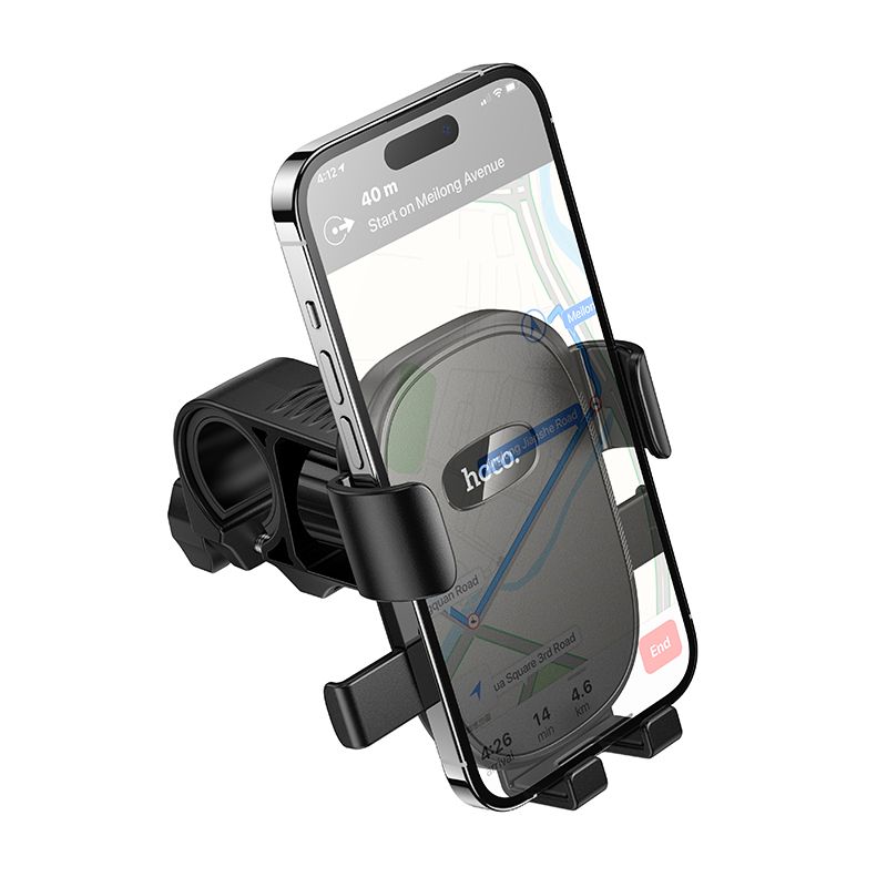 Велотримач для телефона HOCO H85 Knight motorcycle bicycle universal holder Black