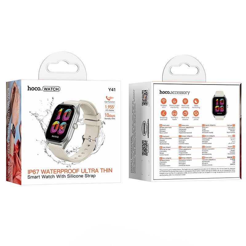 Смарт-годинник HOCO Y41 Smart watch(call version) Silver