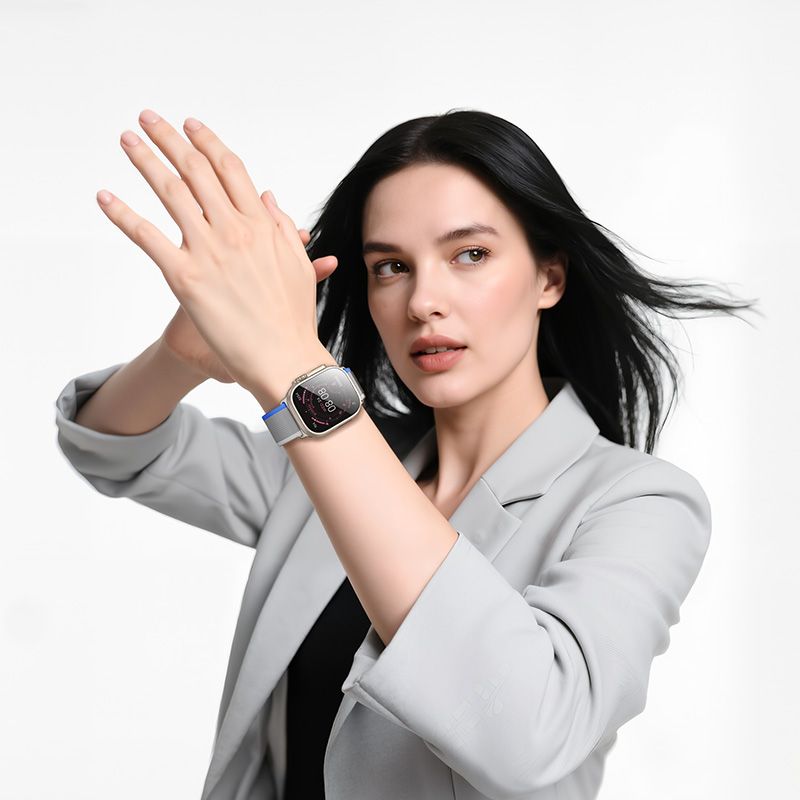 Смарт-годинник HOCO Y42 51mm. 260 mAh. IP67 Ultra Smart watch(call version) titanium gold