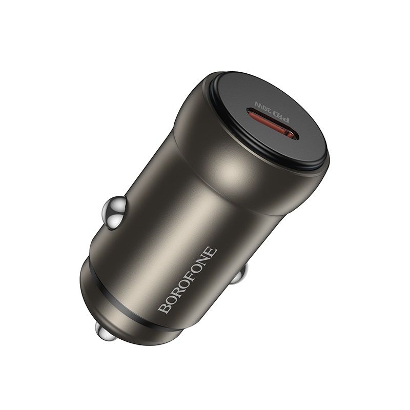 Автомобільний зарядний пристрій BOROFONE BZ32 Fresh single port PD30W car charger Black