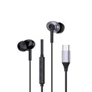 Навушники WIWU Type-C Stereo Wired Earbuds EB318 Black
