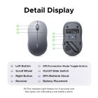 Маніпулятор миша бездротова UGREEN M331 Multi-mode Wireless Mouse Grey