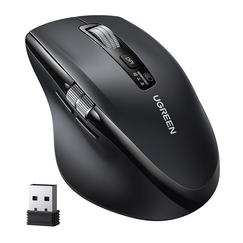 Маніпулятор миша бездротова UGREEN M751 Multi-mode Wireless Mouse Black