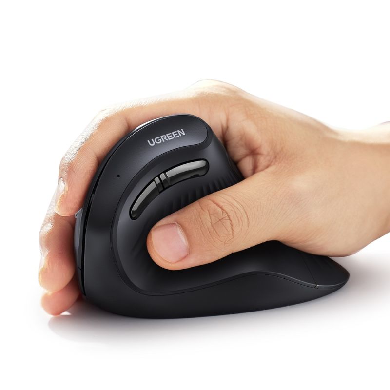 Маніпулятор миша бездротова UGREEN MU008 Multi-mode Vertical Mouse Black