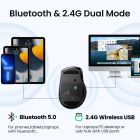 Маніпулятор миша бездротова UGREEN MU006 Ergonomic Wireless Mouse Blue