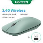 Маніпулятор миша бездротова UGREEN MU001 Portable Wireless Mouse Green
