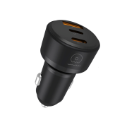 Автомобільний зарядний пристрій WUW-C244 USB20W+PD20W+PD15W black