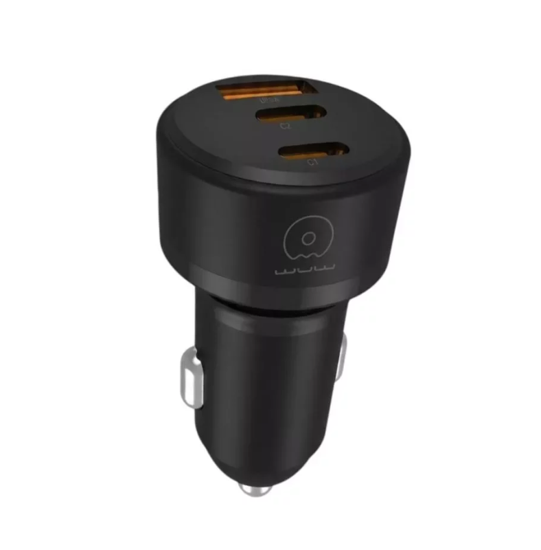 Автомобільний зарядний пристрій WUW-C244 USB20W+PD20W+PD15W black