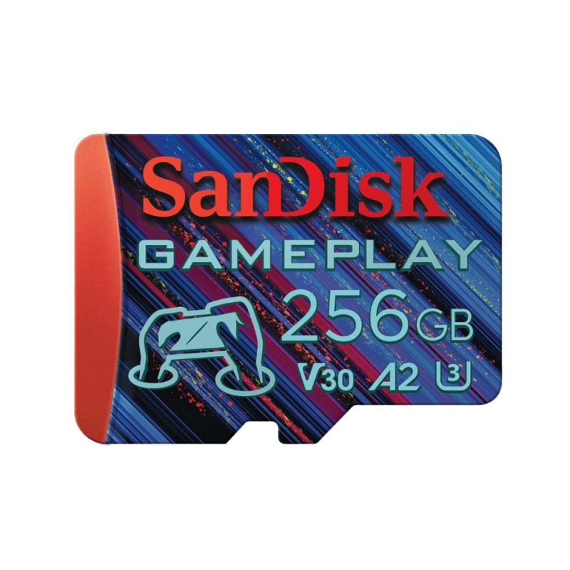 Карта пам'яті microSDXC (UHS-1 U3) SanDisk GamePlay A2 256Gb class 10 V30 (R190MB/s,W130MB/s)