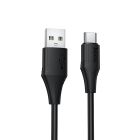 Кабель HOCO X124 Bien silicone charging data cable Type-C Black