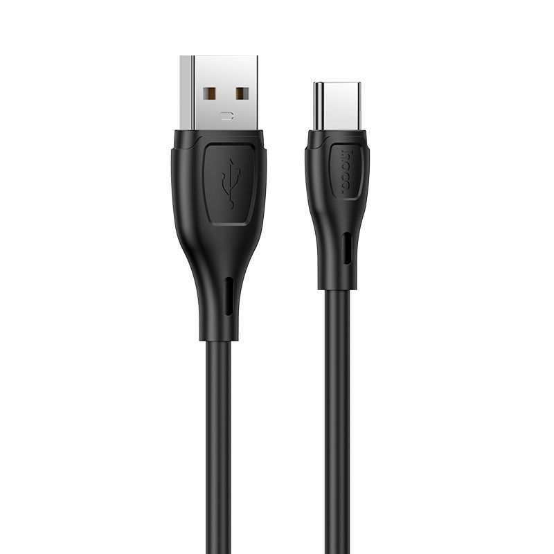 Кабель HOCO X61 Ultimate silicone charging data cable for Type-C Black