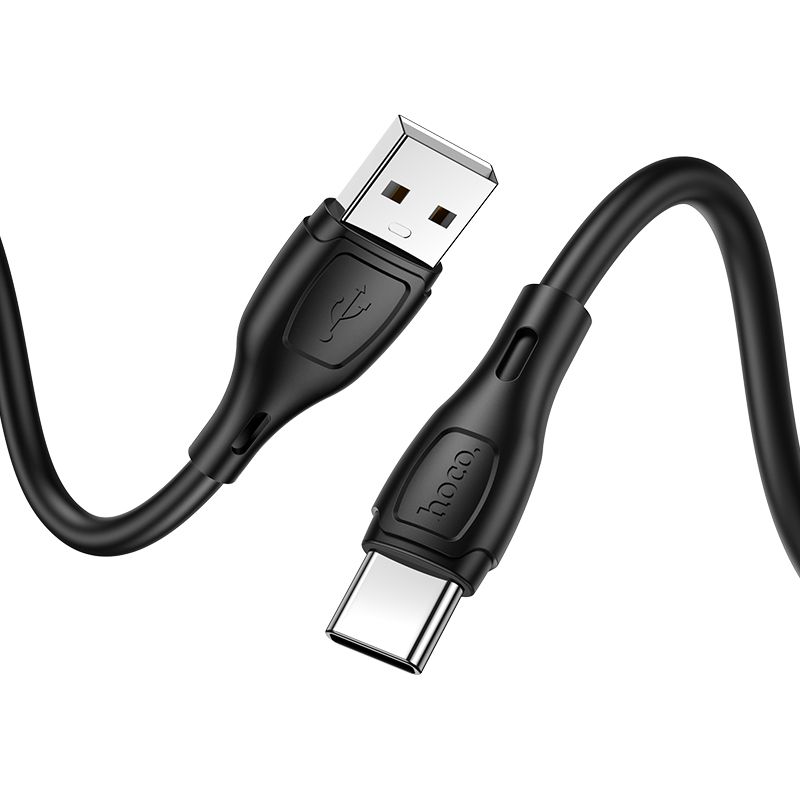 Кабель HOCO X61 Ultimate silicone charging data cable for Type-C Black