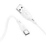 Кабель HOCO X61 Ultimate silicone charging data cable for Type-C White