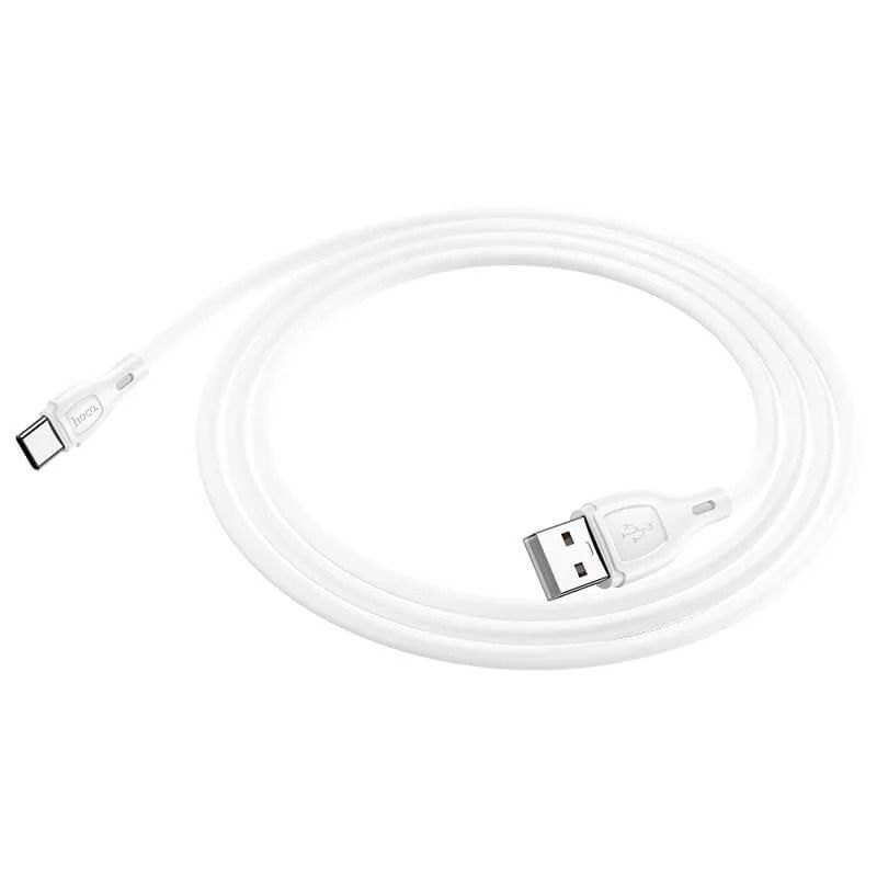 Кабель HOCO X61 Ultimate silicone charging data cable for Type-C White