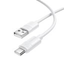 Кабель BOROFONE BX123 Leya silicone charging data cable Type-C White