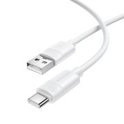 Кабель BOROFONE BX123 Leya silicone charging data cable Type-C White