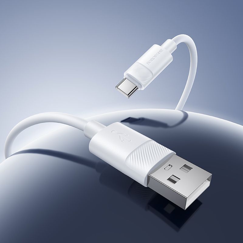 Кабель BOROFONE BX123 Leya silicone charging data cable Type-C White