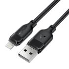 Кабель ACEFAST C16-06, USB to iP, 2.4A, 2m, TPE, TPU connectors, Black