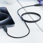Кабель ACEFAST C16-06, USB to iP, 2.4A, 2m, TPE, TPU connectors, Black