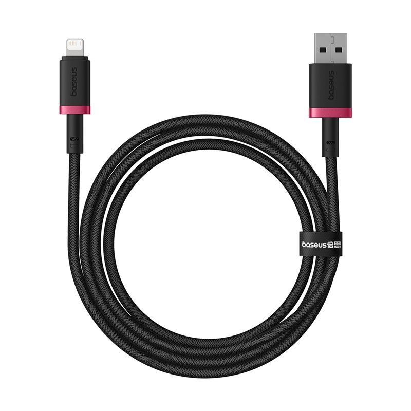 Кабель Baseus Dura Series Fast Charging Cable USB to iP 2.4A 1m Red+Black