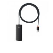 USB-хаб Baseus Lite Series 4-Port USB-A HUB Adapter (USB-A to USB 3.0*4 ) 1m Black