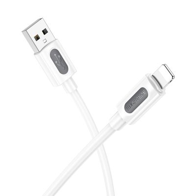 Кабель BOROFONE BX114 Structure silicone charging data cable iP White