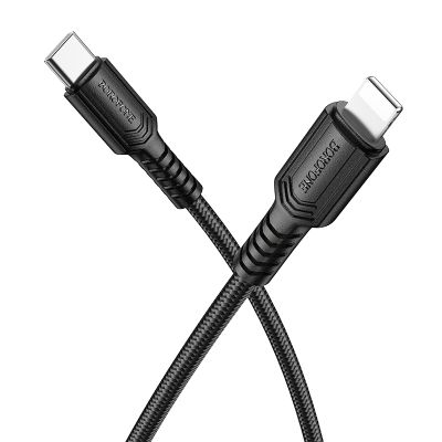 Кабель BOROFONE BX116 Certain PD charging data cable iP Black