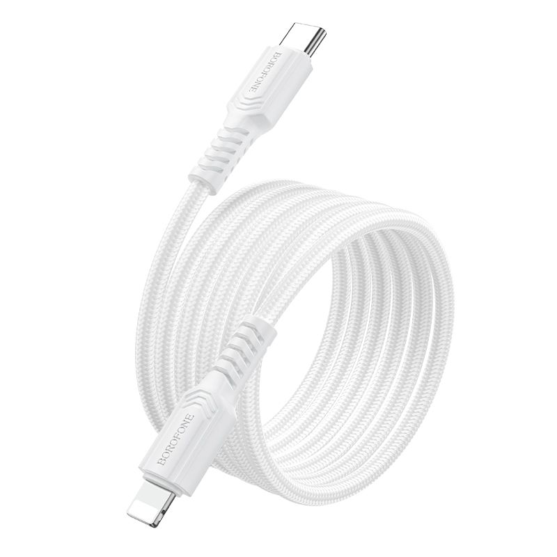 Кабель BOROFONE BX116 Certain PD charging data cable iP White