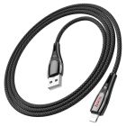 Кабель HOCO U133 Monte charging data cable iP Black