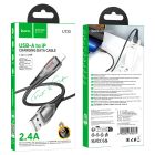 Кабель HOCO U133 Monte charging data cable iP Black