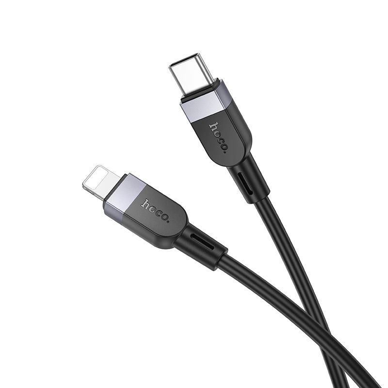 Кабель HOCO X109 Energy PD silicone charging data cable iP(L=1M) Black