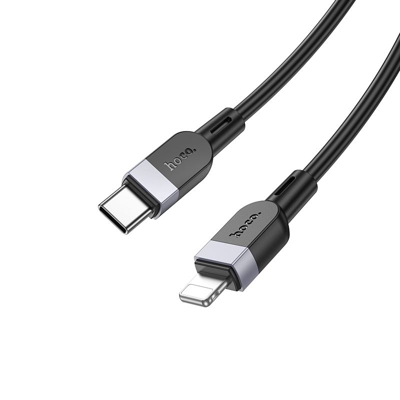 Кабель HOCO X109 Energy PD silicone charging data cable iP(L=1M) Black