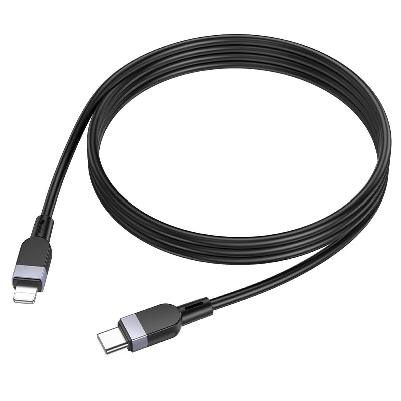 Кабель HOCO X109 Energy PD silicone charging data cable iP(L=1M) Black