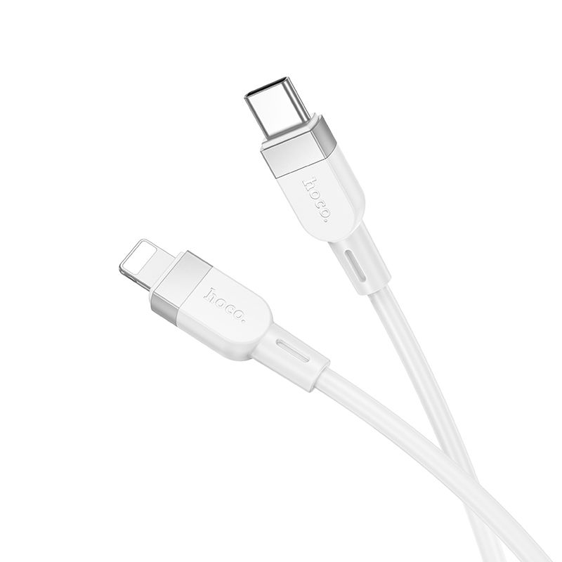 Кабель HOCO X109 Energy PD silicone charging data cable iP(L=1M) White