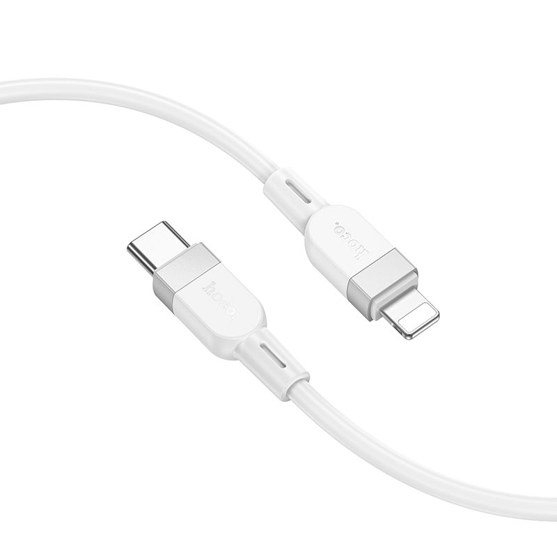 Кабель HOCO X109 Energy PD silicone charging data cable iP(L=1M) White