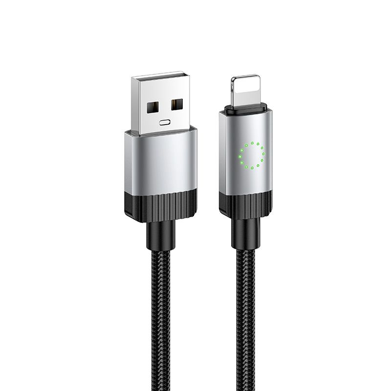 Кабель HOCO X117 Star charging data cable iP Black