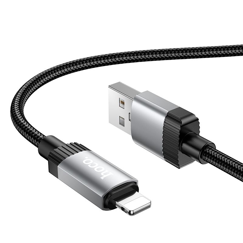 Кабель HOCO X117 Star charging data cable iP Black