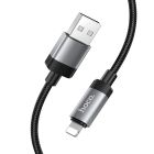 Кабель HOCO X117 Star charging data cable iP Black