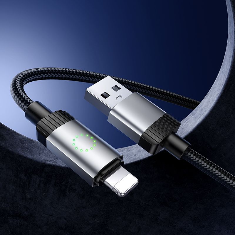 Кабель HOCO X117 Star charging data cable iP Black