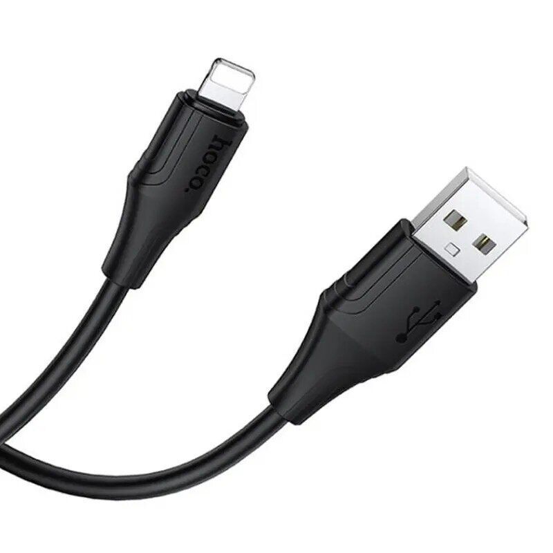 Кабель HOCO X124 Bien silicone charging data cable iP Black
