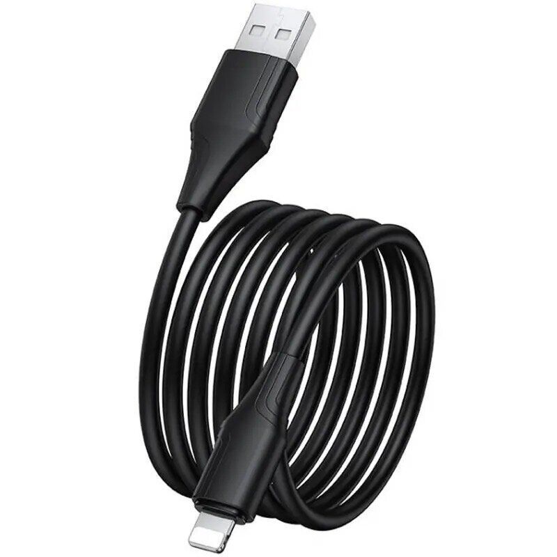 Кабель HOCO X124 Bien silicone charging data cable iP Black