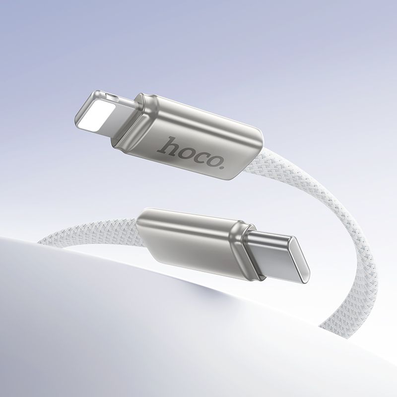 Кабель HOCO X125 Exceso PD30W charging data cable iP White