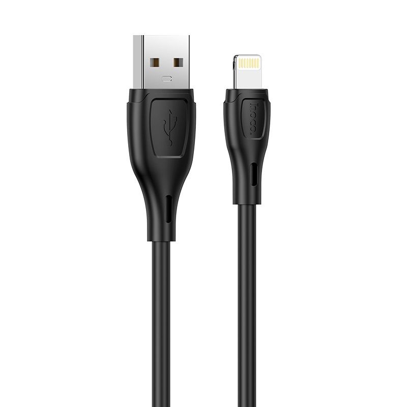 Кабель HOCO X61 Ultimate silicone charging data cable for iP Black
