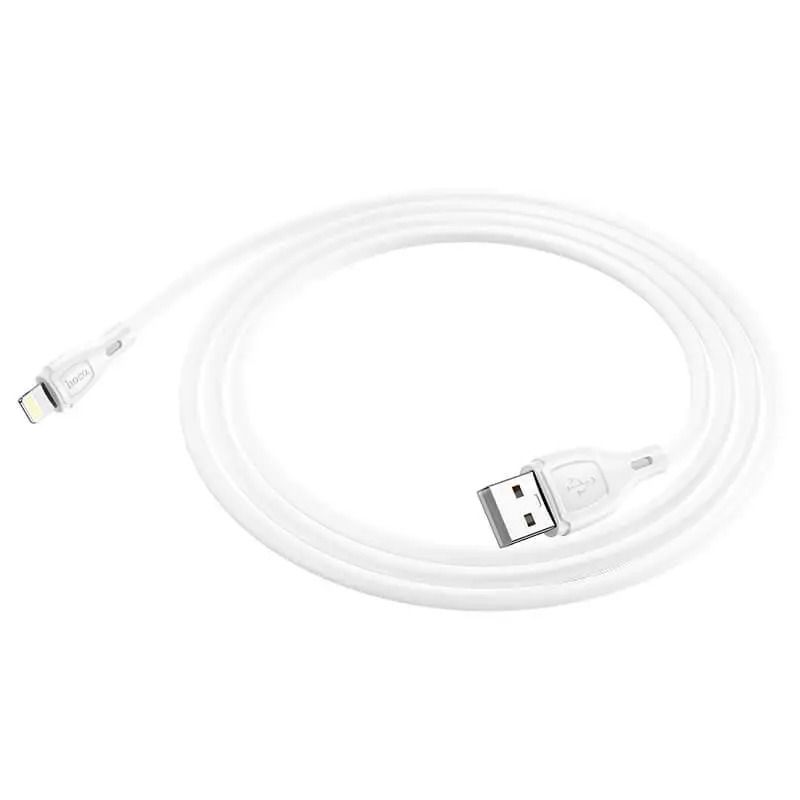 Кабель HOCO X61 Ultimate silicone charging data cable for iP White