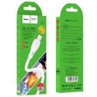 Кабель HOCO X61 Ultimate silicone charging data cable for iP White