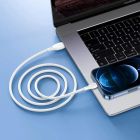 Кабель HOCO X61 Ultimate silicone charging data cable for iP White