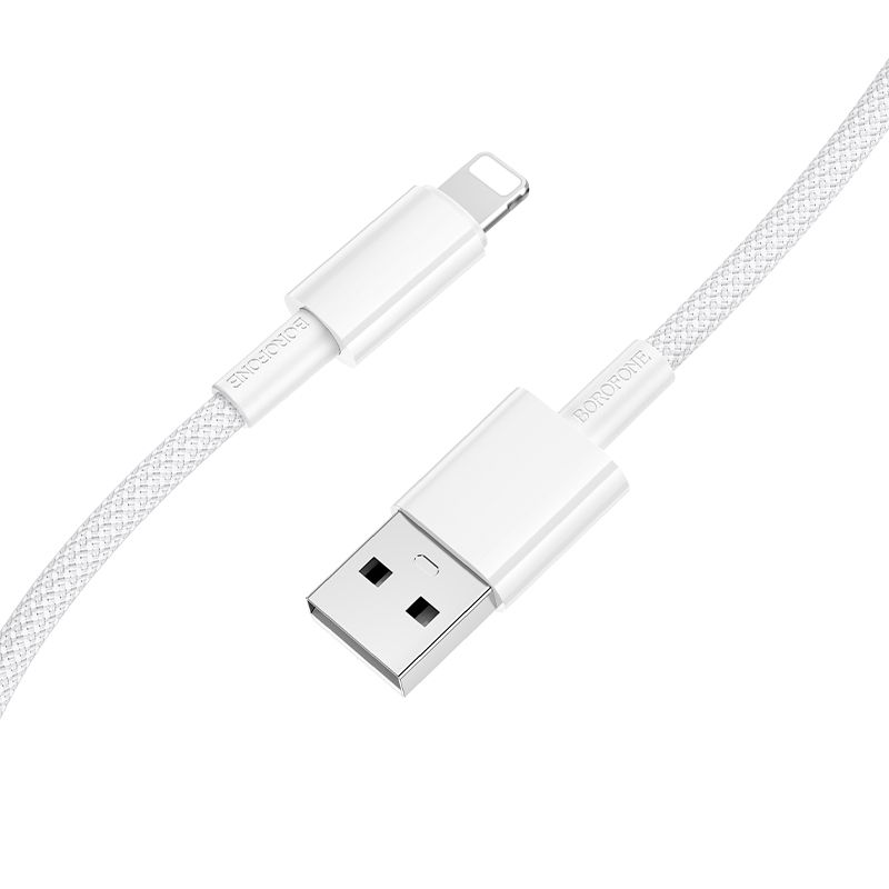 Кабель BOROFONE BX117 Source charging data cable iP White